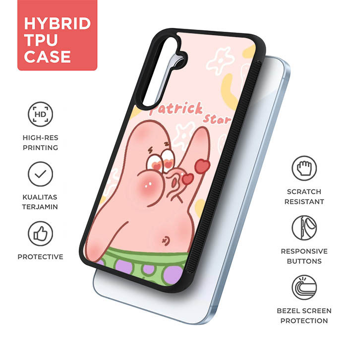 Patrick Star Cute AB2093 Casing HP Custom Hardcase Softcase Samsung Galaxy A22 A23 A24 A30 A31 A32 A