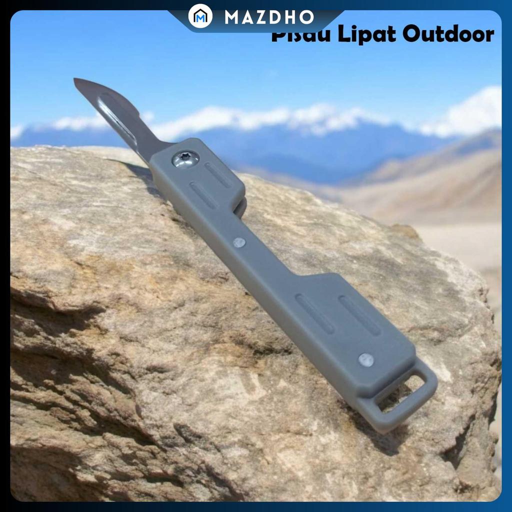 Slyz Pisau Lipat Outdoor Portable Folding Knife Survival Tool Keychain - Slyz53