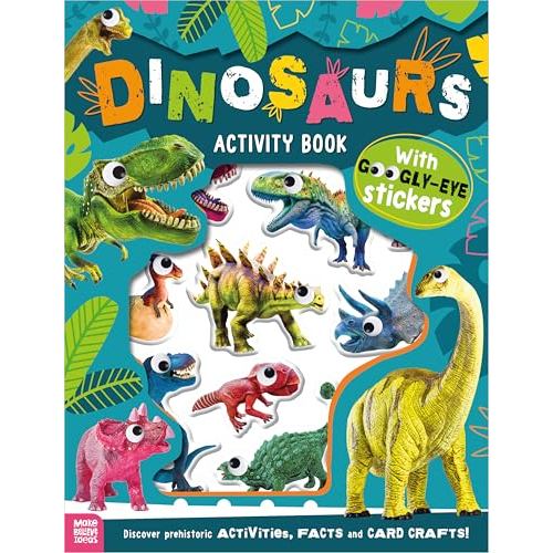 Children Book - Googly Eye Puffy Stickers Dinosaurs Activity Book - 9781836429784