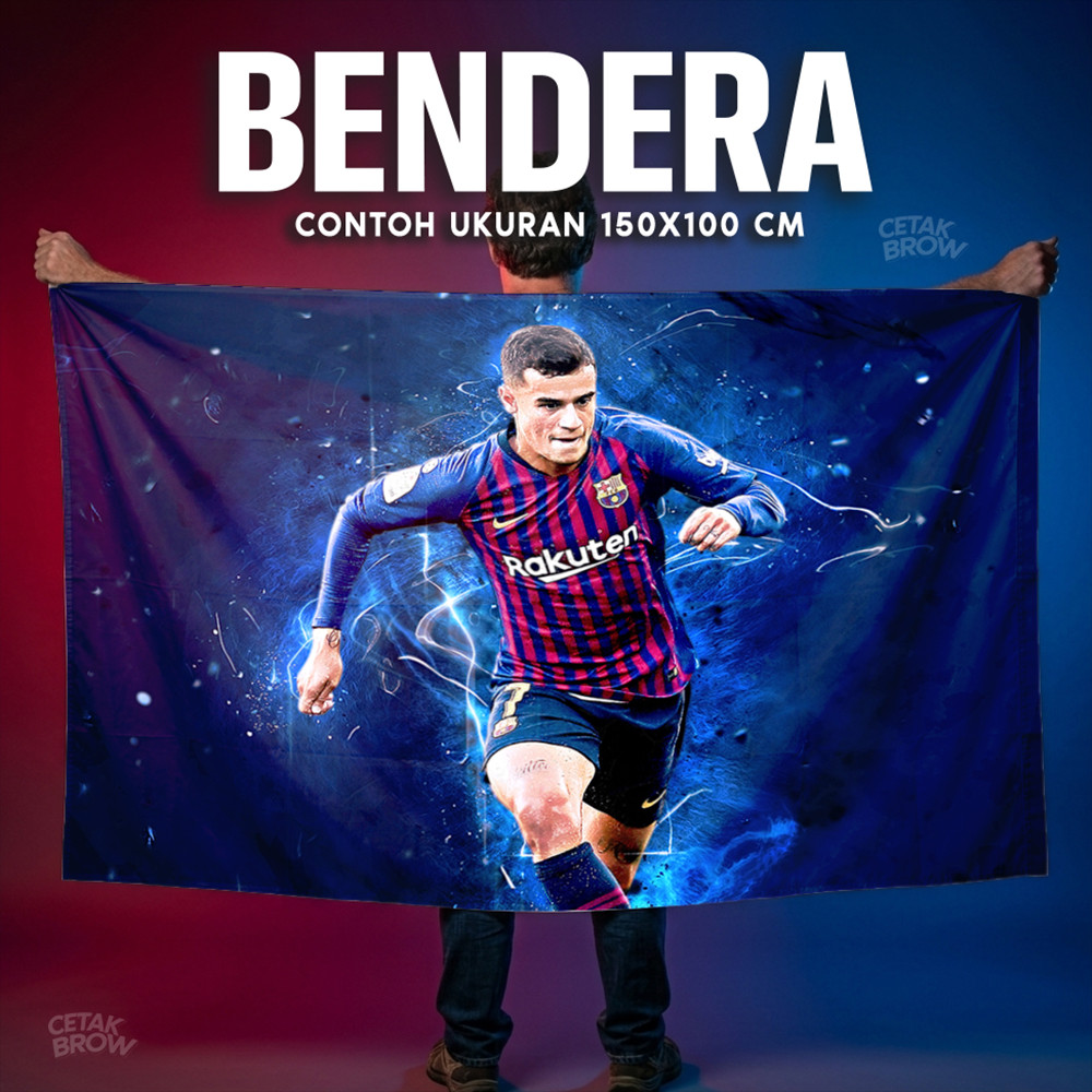 Bendera FC Barcelona Retro 1899 Classic Logo Hiasan Dinding Kamar Vintage Dekorasi Cafe Bola Seni Pr