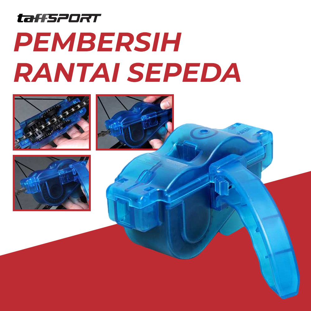 TaffSPORT Pembersih Rantai Sepeda Bicycle Chain Cleaner Scrubber - YHW10-258