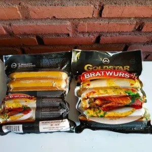 goldstar bratwust sosis jumbo isi 6 1kg