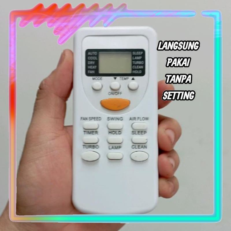 Remot Remote AC Universal Tanpa Setting Lakes Fujiaire ITU ZH/JT-01 ZH/JT-02 ZH/JT-03 (LANGSUNG PAKA