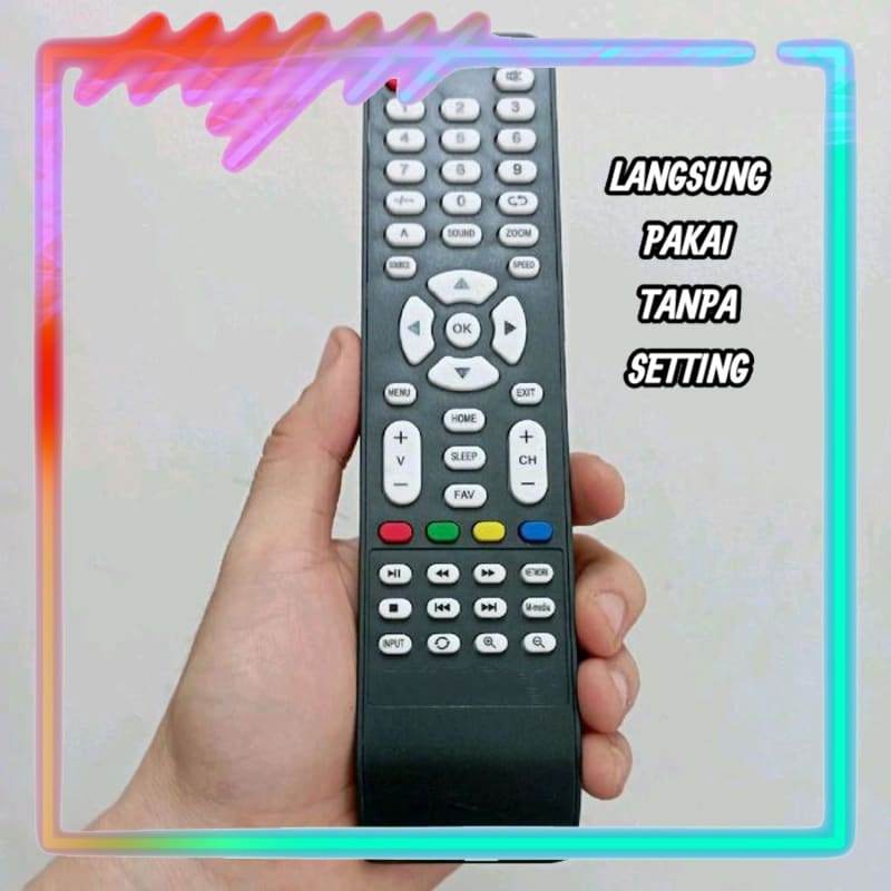 Remot Remote Mesin TV LCD LED Universal Tanpa Setting Ichiko MITO NIKO JUC Aoyama Ikedo Giatek Votre