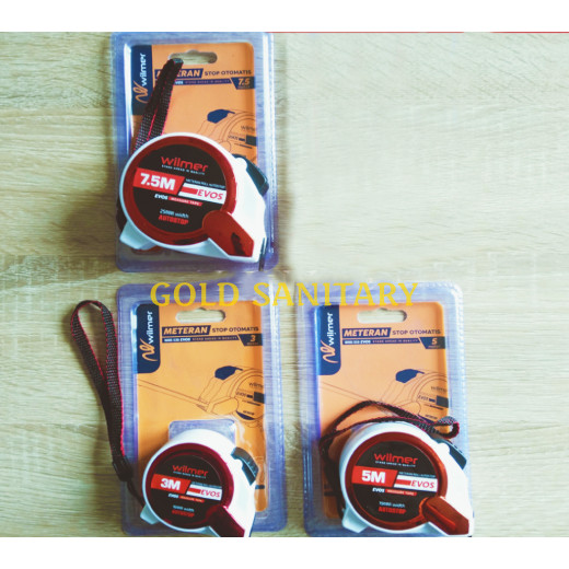 WILMER EVOS Meteran - 3 Meter / Meteran AUTO STOP AUTO LOCK EVOS WILMER EVOS 3M