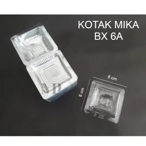 Plastik Mika BX 6A/ mika box kue 200 pcs 200g