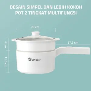 Han River Panci Listrik Keramik 2L Multifungsi 1kg