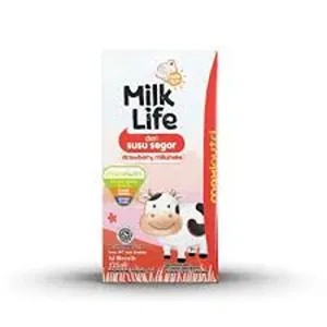 Milk Life Uht Kids Strawberry 125Ml
