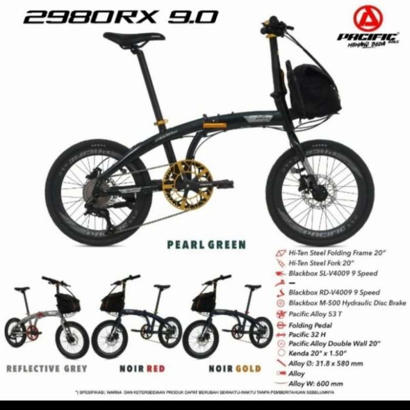 Sepeda Lipat 20 Pacific 2980 Rx 9.0 New