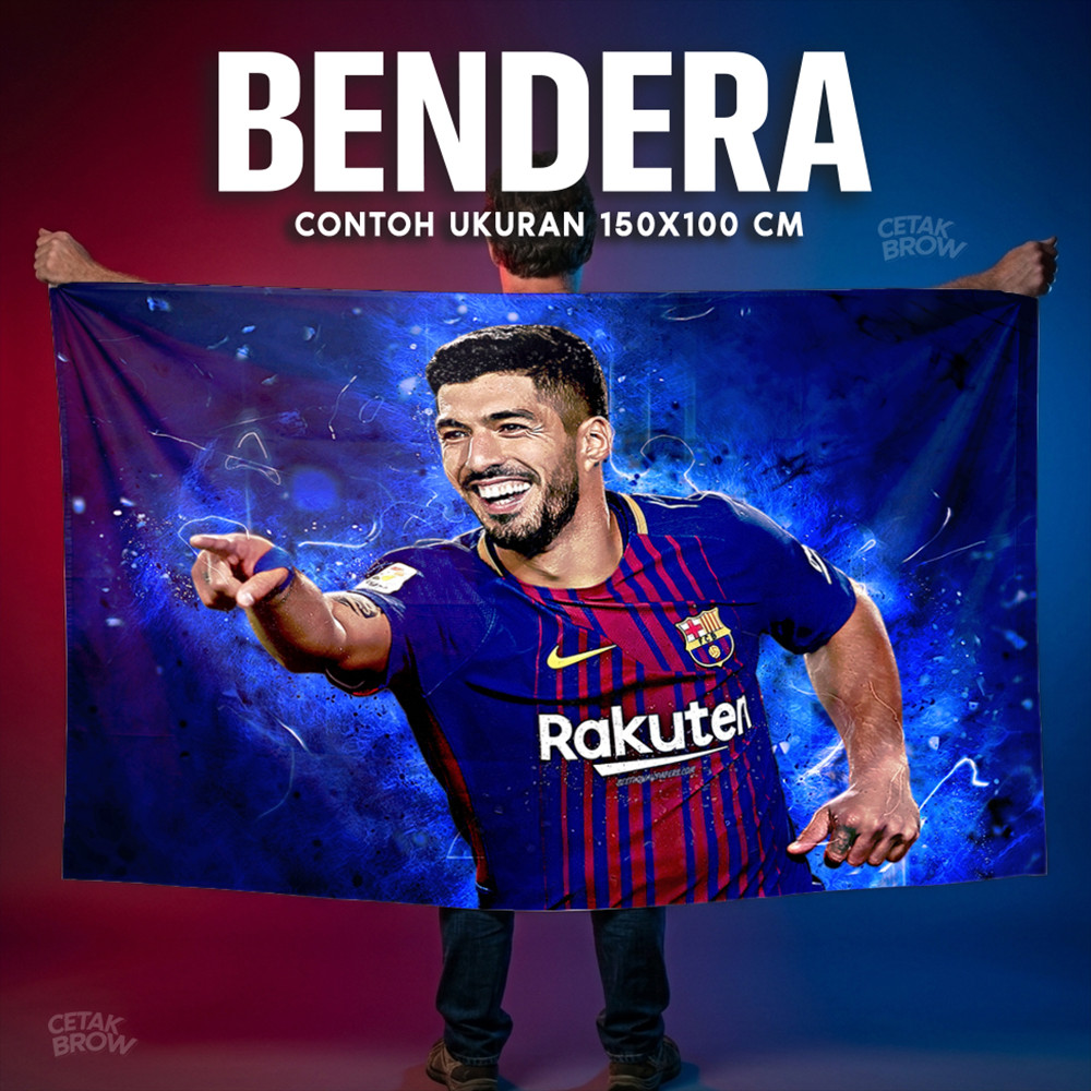 Bendera FC Barcelona Gavi & Pedri Young Stars Hiasan Dinding Kamar Trendy Dekorasi Dinding Gaya Urba