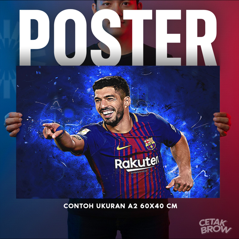 Poster FC Barcelona Gavi & Pedri Young Stars Hiasan Dinding Kamar Trendy Dekorasi Dinding Gaya Urban