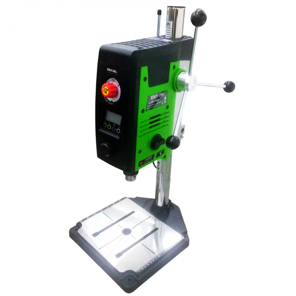 Mesin Bor Duduk Mini Bench Drill Press Chuck LCD Display 800W BG-518801 Universal Murah High Quality