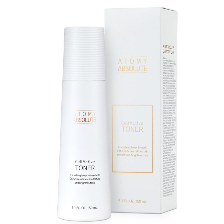 ATOMY Absolute CellActive Toner | berperan dalam mencerahkan kulit, memperbaiki tekstur, serta memak