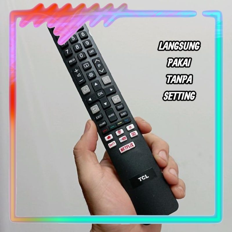 Remot Remote TV Pengganti Tanpa Setting TCL A3 A5 A8  A18 A20 A30 Q25 C635 P735 S6 S6000 S6500 (LANG