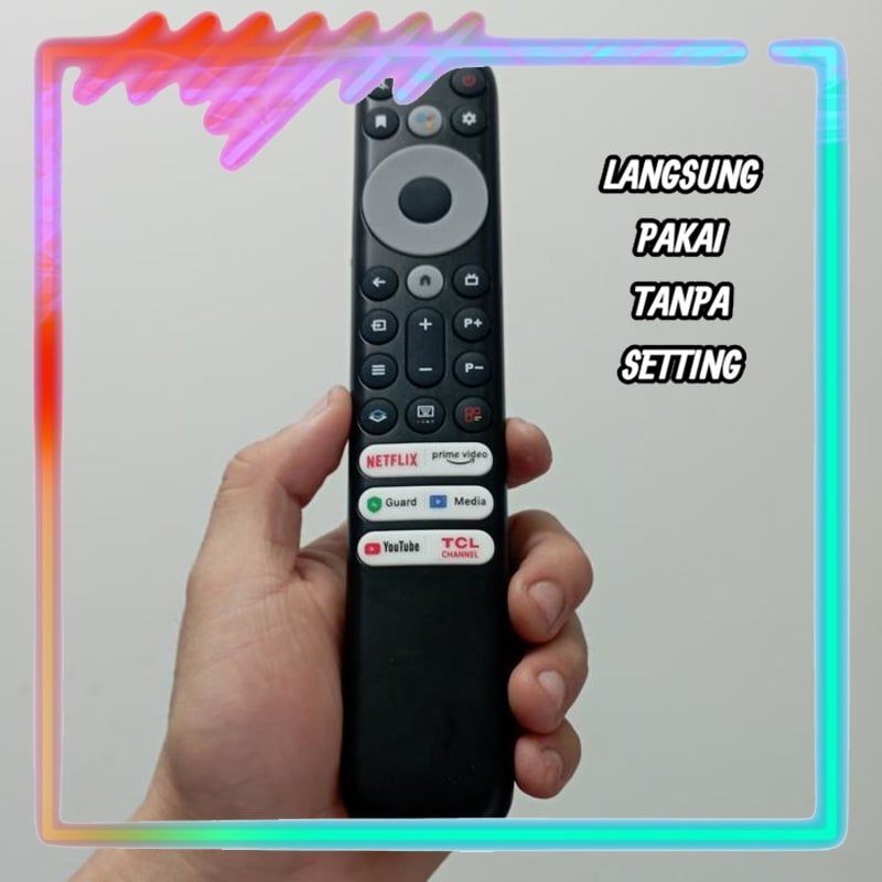 Remot Remote TV Non Voice Universal Tanpa Setting TCL RC902V FMR6 50S446 C835 C635 RC902V FMR2 FMR1 