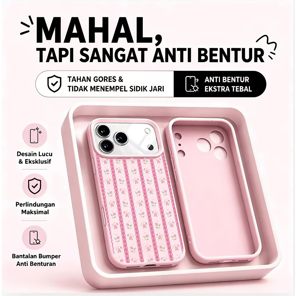 Klasik Romantis Manis Case Iphone 17 Pro Max 11 13 15 14 16 Plus 12 Case