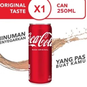 Coca Cola Slim Can 250 ml Minuman Ringan 300g