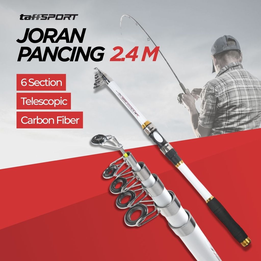 Joran Pancing Spinning Carbon Fiber Kuat Lentur Joran Antena Pancingan Kolam Laut
