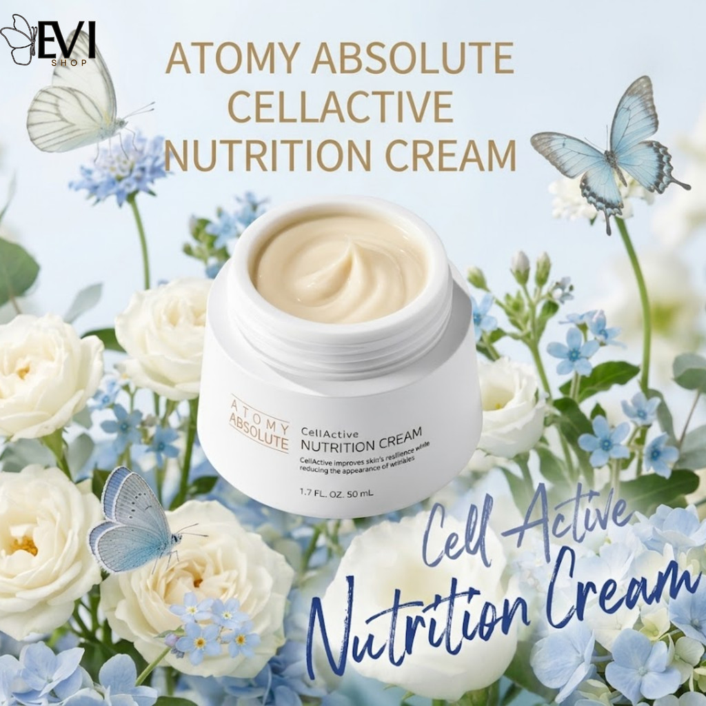 Atomy Absolute CellActive Nutrisi Cream 50ml| Cream Anti Aging Mengencangkan Kerutan | Krim Wajah da