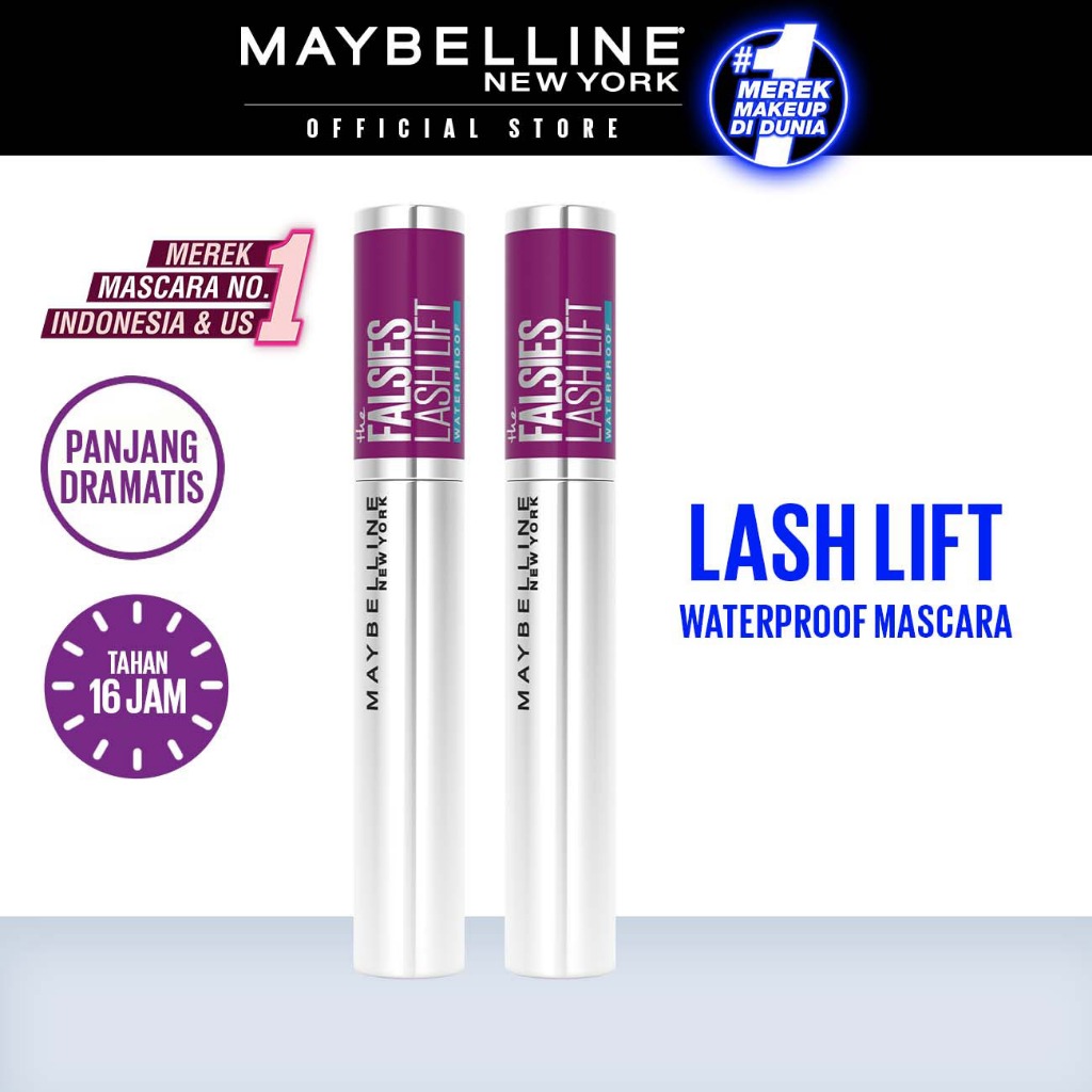 Maybelline The Falsies Lash Lift Waterproof Mascara Make Up - BUY 1 GET 1