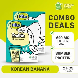

Twin Pack - HiLo Teen Korean Banana 1000 gram - Susu Remaja Tumbuh Tinggi Kalsium Protein Lebih Rendah Gula