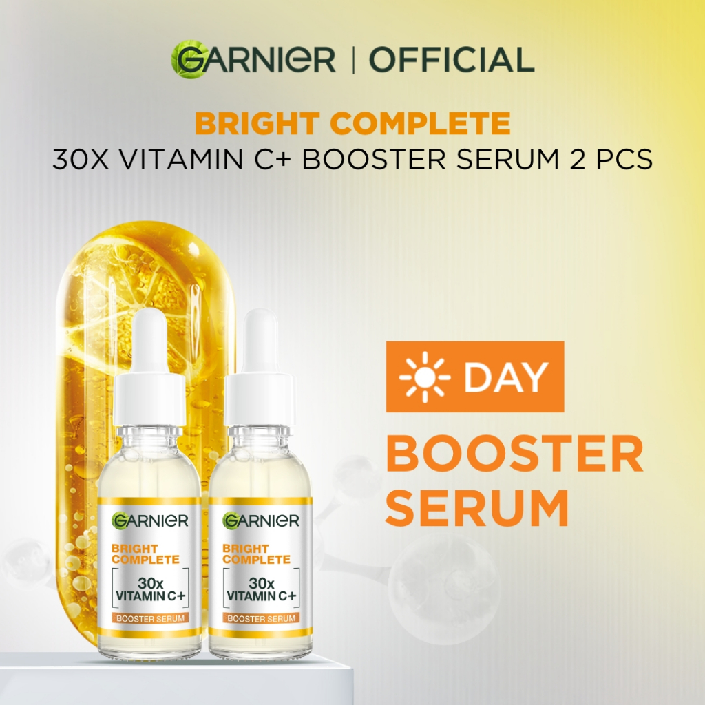 [PAKET HEMAT ISI 2] GARNIER Serum Vitamin C Bright Complete Vitamin C 30x Booster Serum Skincare - 3