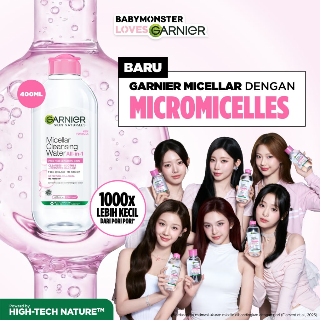 [PAKET HEMAT ISI 2] GARNIER Micellar Water 400ml ALL VARIANT Skincare Cleansing - Pembersih Wajah & 