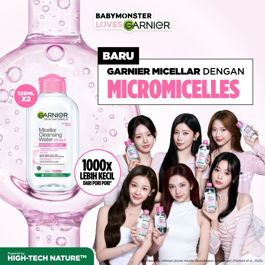 [PAKET HEMAT ISI 2] GARNIER Micellar Water 125ml SEMUA VARIAN Skincare Cleansing - Pembersih Wajah &