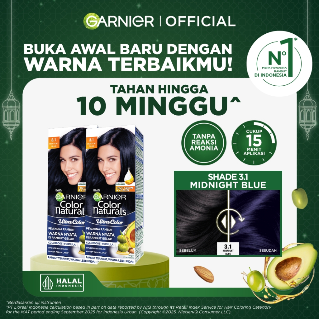 Garnier Color Natural Ultra Color Midnight Blue - 2pcs