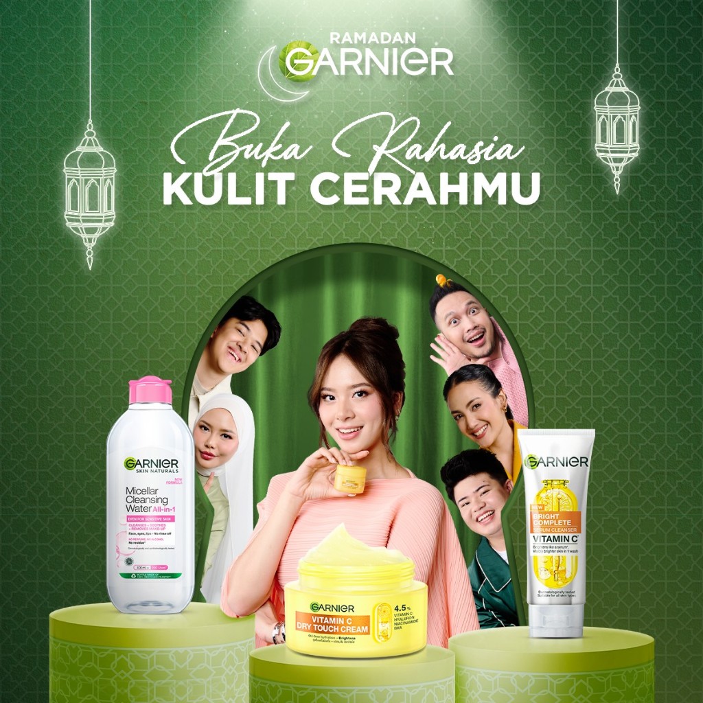 GARNIER Paket Skincare Lebaran Hampers Ramadan | Hampers Lebaran Paket Ramadhan Micellar Water Serum