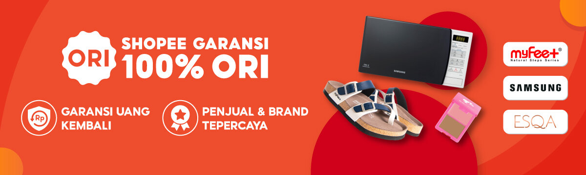 Shopee Garansi 100% Ori, Temukan Penjual & Brand Terpercaya serta Garansi Uang Kembali!