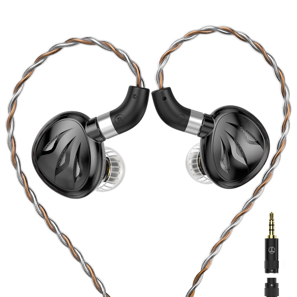 Trn Rosefinch Planar Driver In-ear Monitor Earphone Logam Berjalan Kebisingan HIFI Bass Headphone Membatalkan Headset
