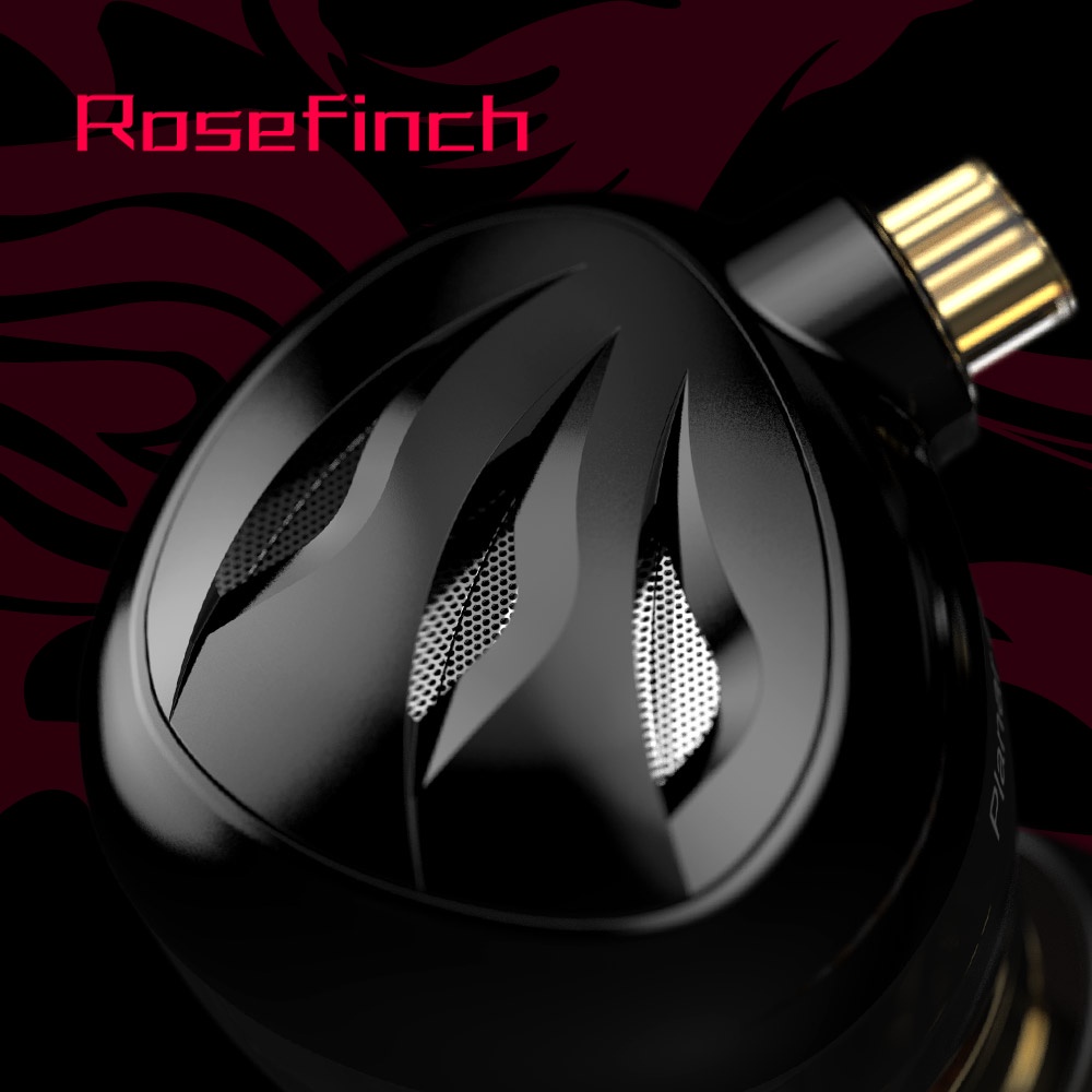 Trn Rosefinch Orthodinamic HiFi Earphone Planar Driver In-ear Monitor Headset Logam Lari Olahraga Headphone Earbuds