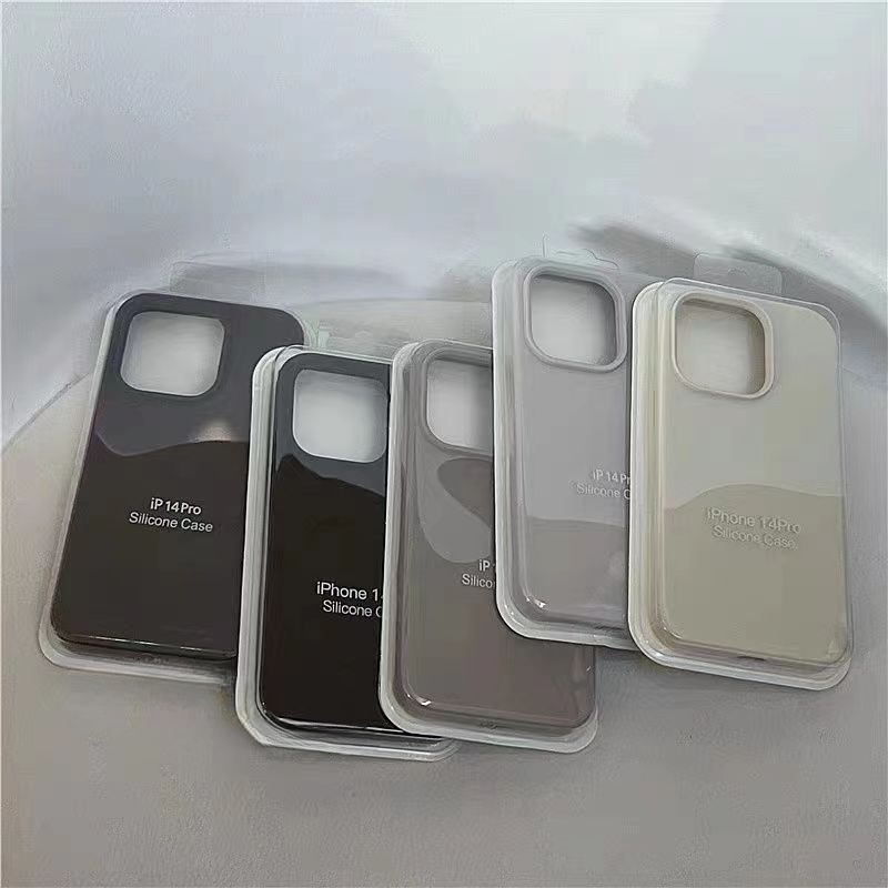 Casing soft case Silikon Warna Polos Untuk iPhone 14 13 pro max bumper