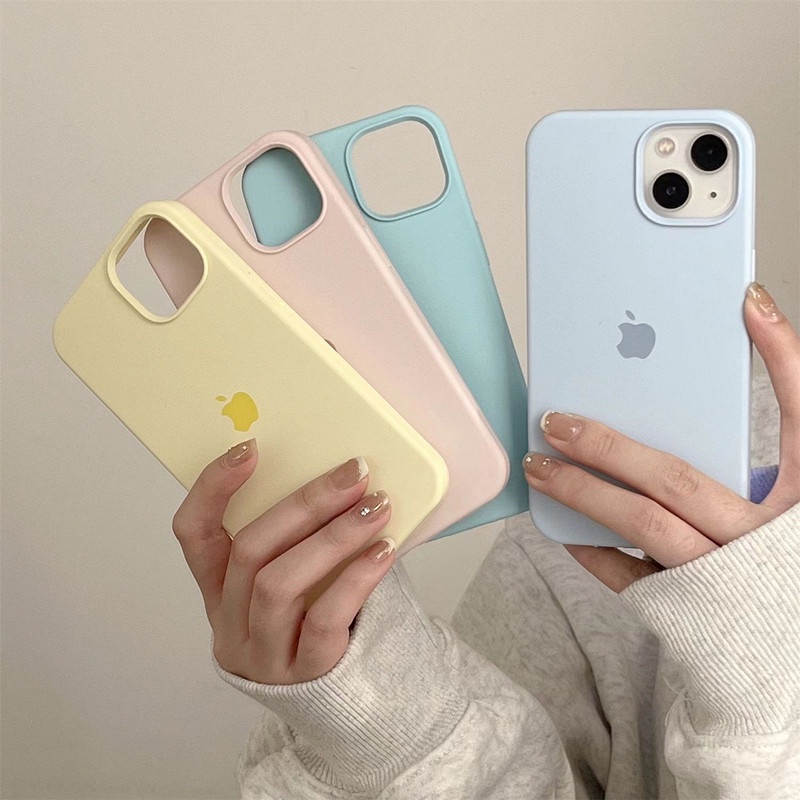 Silikon Rubber Anti Noda For iPhone 14 13 13 PRO 13 PRO MAX Mini 12 12 PRO 12 PRO MAX 11 11 PRO 11 PRO MAX XR X XS Max6 6+7 7+8 8+SE 2 SOFTCASE Cover Cairan Silikon