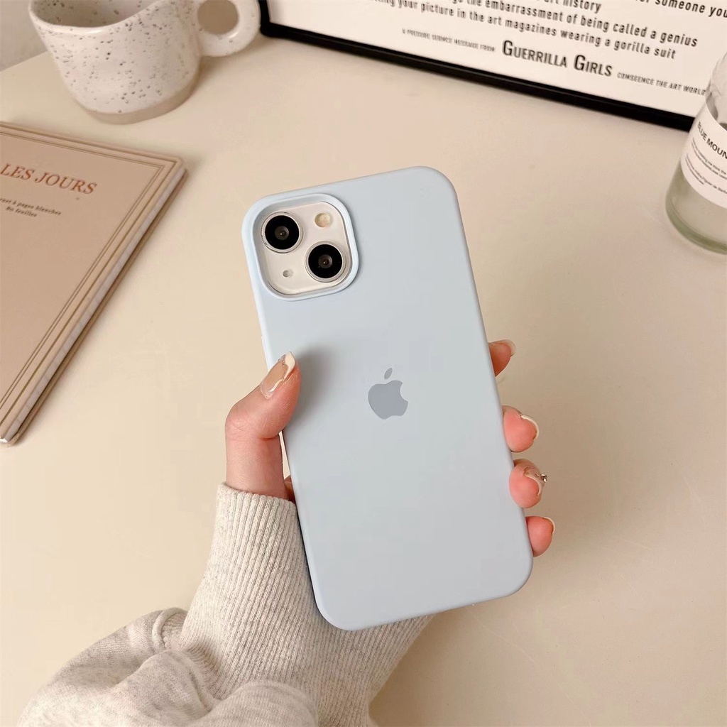 Silikon Rubber Anti Noda For iPhone 14 13 13 PRO 13 PRO MAX Mini 12 12 PRO 12 PRO MAX 11 11 PRO 11 PRO MAX XR X XS Max6 6+7 7+8 8+SE 2 SOFTCASE Cover Cairan Silikon