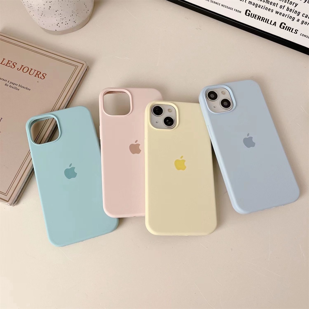 Silikon Rubber Anti Noda For iPhone 14 13 13 PRO 13 PRO MAX Mini 12 12 PRO 12 PRO MAX 11 11 PRO 11 PRO MAX XR X XS Max6 6+7 7+8 8+SE 2 SOFTCASE Cover Cairan Silikon