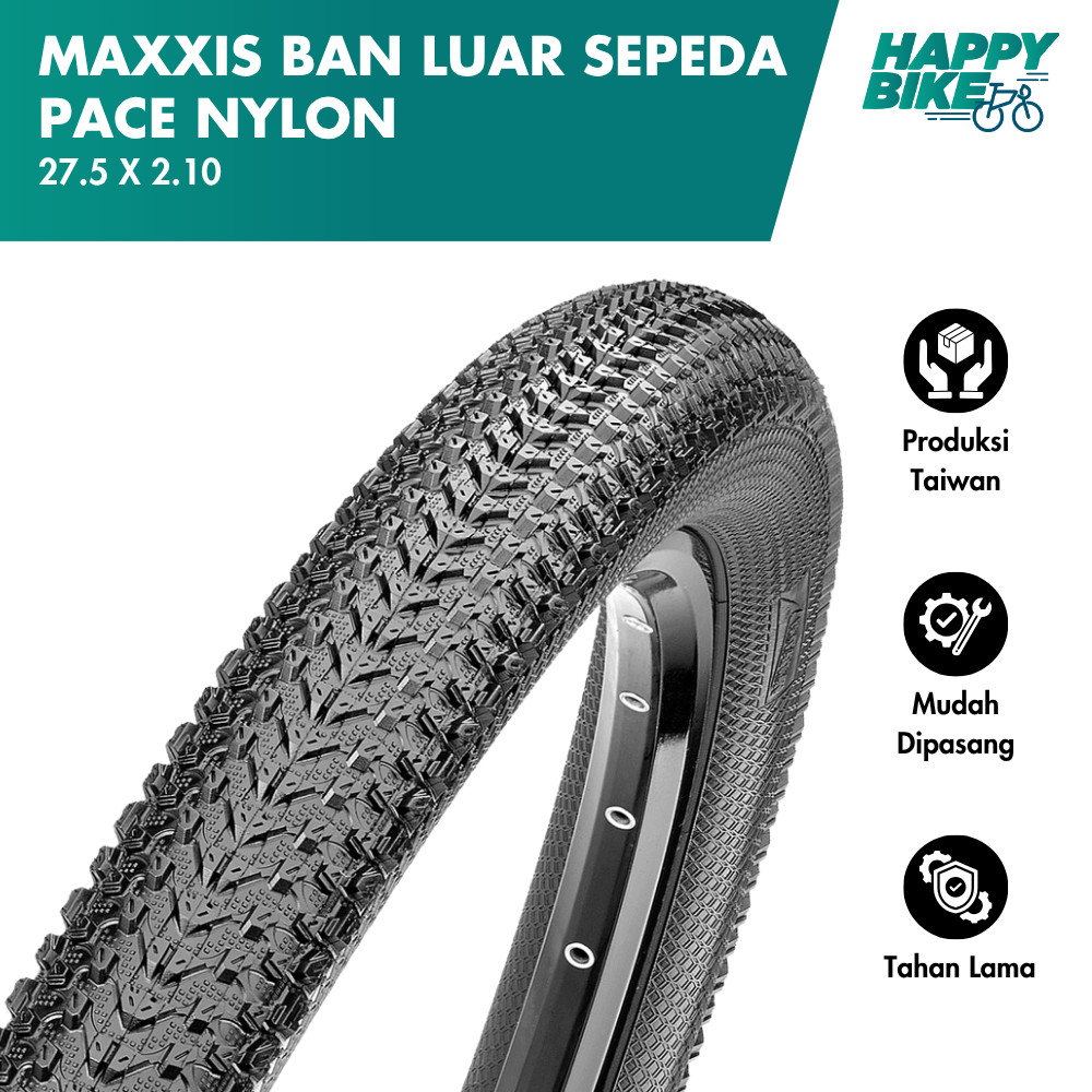 MAXXIS Ban Luar Sepeda Pace 27.5 x 2.10 Nylon Wired 65 Max PSI Bicycle Outer Tires Sepeda Gunung Mou