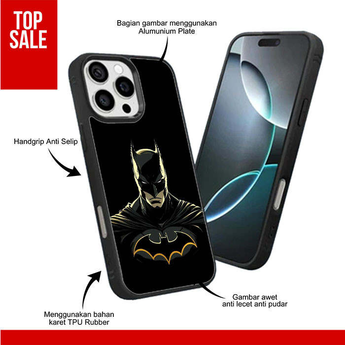 Case Casing Custom TPU Rubber iPhone 16 15 14 13 12 11 X XR XS Mini Plus Pro Max Batman RK289
