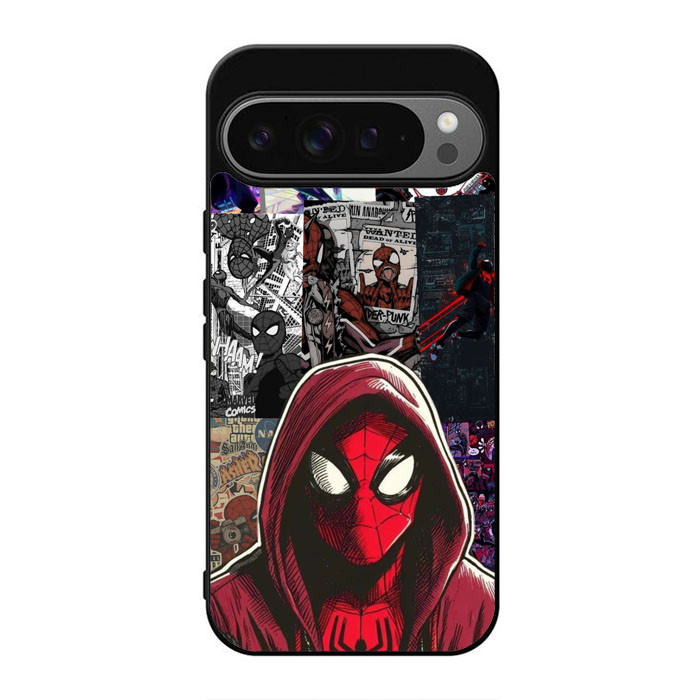 Case Casing Custom TPU Rubber Google Pixel 9 8 7 6 5 4 3 Pro A XL Spider RK283