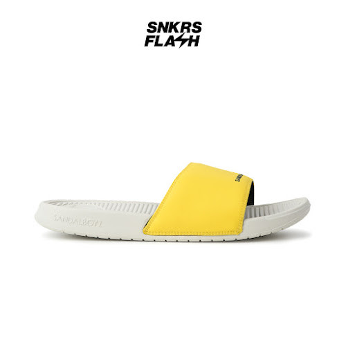SANDALBOYZ COURT SLIDE PERMANENT CS.01 YELLOW WHITE Sandal Unisex - 20PCYE - Size 42.5