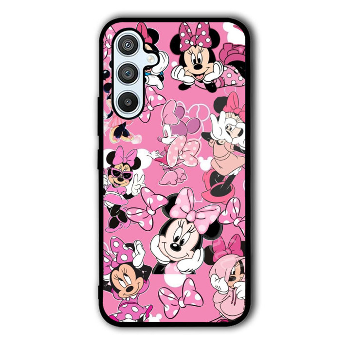Case Casing Custom TPU  Rubber Samsung A56 A36 A26 A16 A55 A35 A 25 A15 A73 A72 Minnie RK266