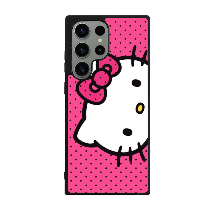 Case Casing Custom TPU Rubber Samsung Galaxy S25 24 23 22 21 20 10 FE Plus Ultra Hellow Kitty RK298