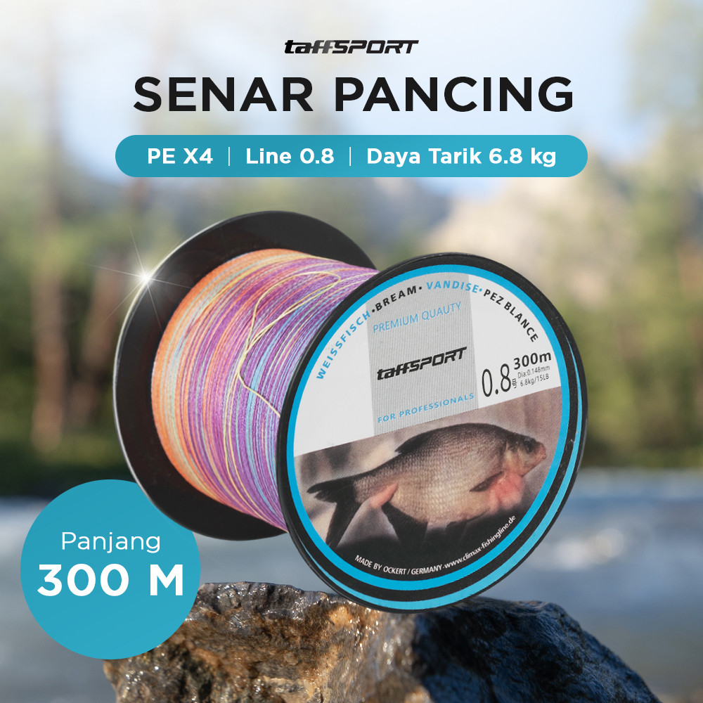 TaffSPORT Senar Pancing PE 4 Serat 300M