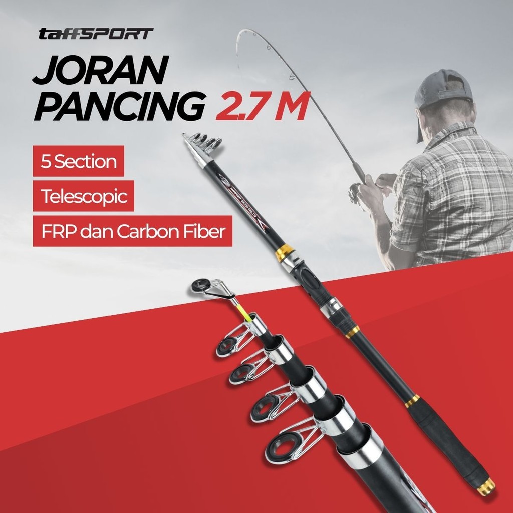 TaffSPORT GHOTDA: Joran Pancing Teleskopik Portable