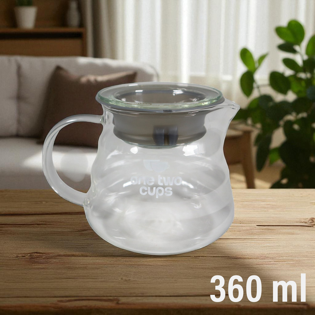 One Two Cups Coffee Server V60: Kaca Borosilikat untuk Pour Over