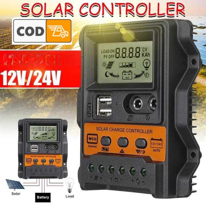 Solar Charge Controller Pwm Regulator Alat Panel Surya