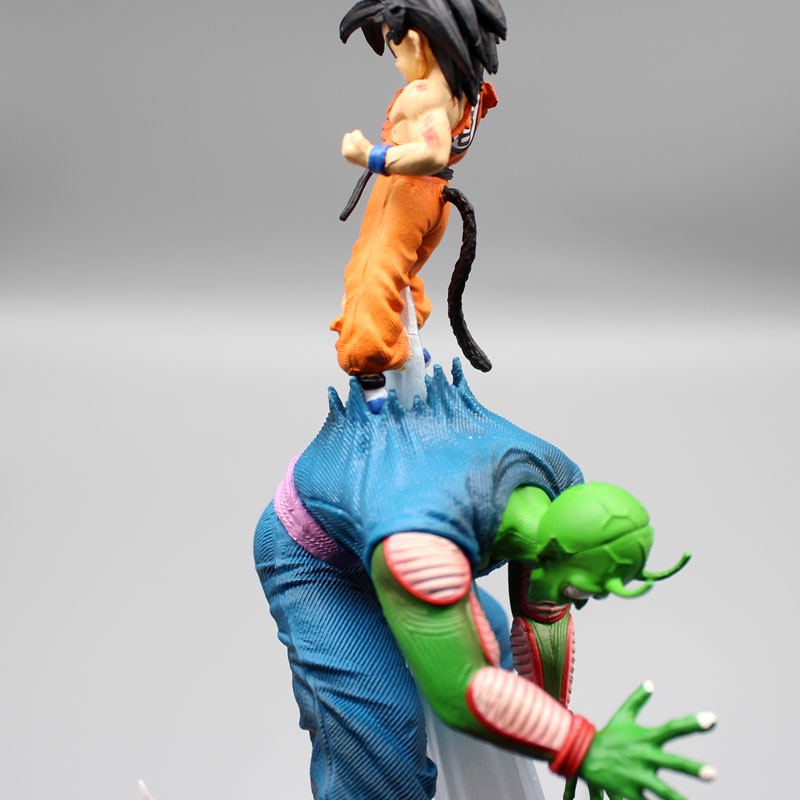 Menyala 25 cm Anime Dragon Ball Z Anak Son Goku VS Piccolo GK Patung Pvc Action Figure Koleksi Model Mainan