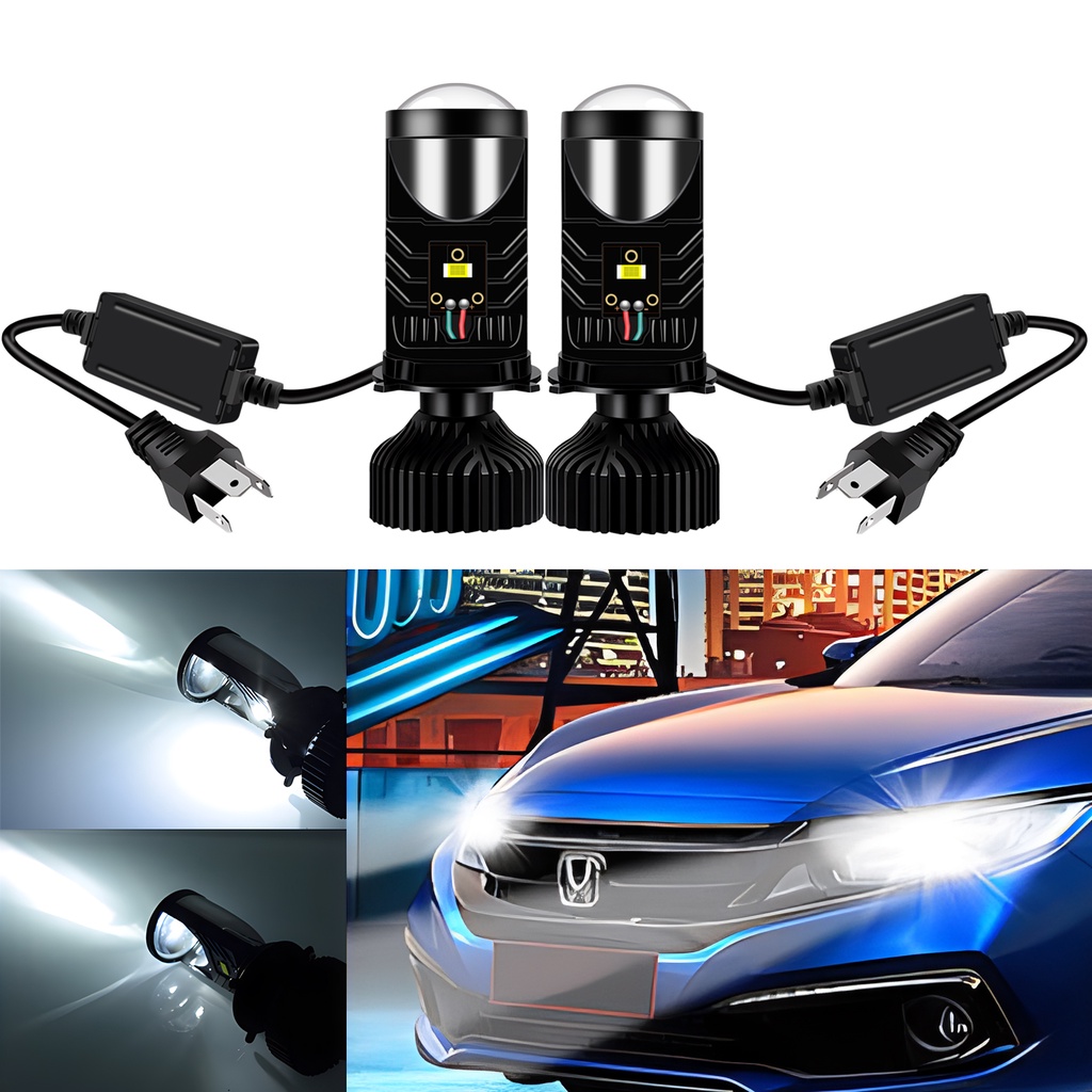 2pcs 9-36V 120W 16000LM 6000K Putih H4 Auto LED Headlight Bulbs Untuk Mobil Canbus Hi/Lo Beam Headlight Bulbs