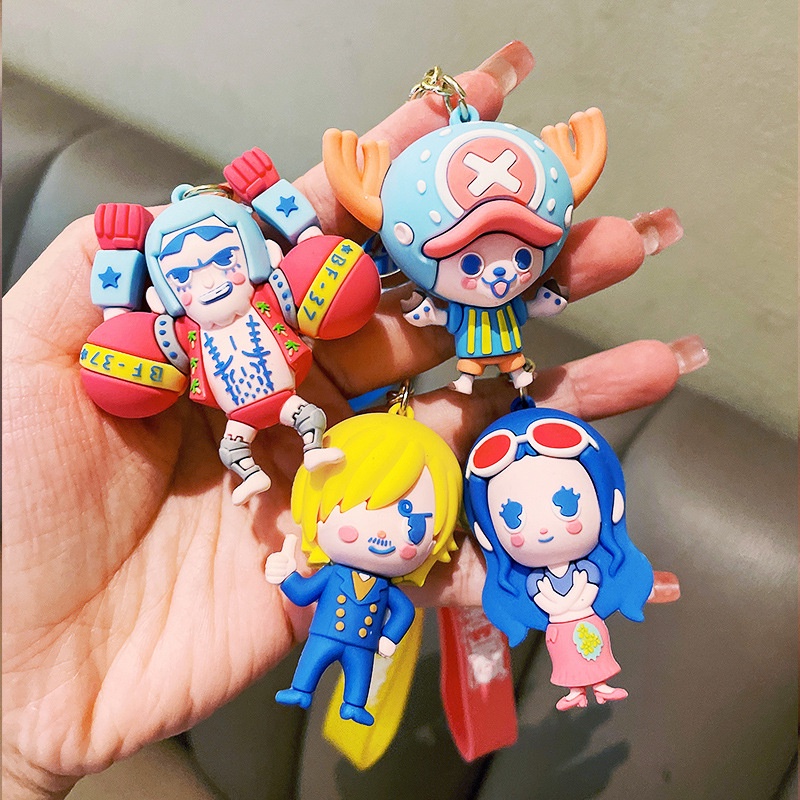 (WGK-010) GANTUNGAN ONE PIECE / KEY CHAIN ONE PIECE / SOUVENIR LUFFY / GANTUNGAN KUNCI TALI PENDEK